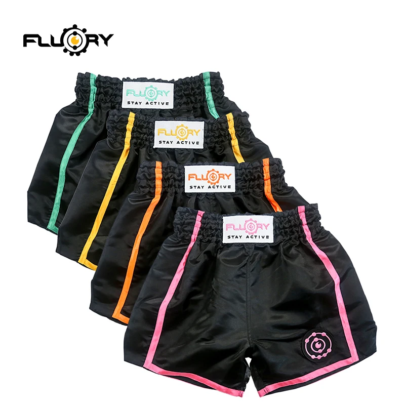 FLUORY MTSF37 шорты для кикбоксинга удобные унисекс ММА Sanda muay thai|Боксерские трусы| |