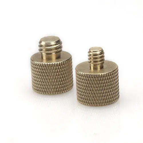 Two 1/4"-20 to 3/8"-16 Convert Screw Adapter Camera Fixing Screw Thread Adapters (pack of Two)
Two 1/4"-20 to 3/8"-16 Convert Screw Adapter Camera Fixing Screw Thread Adapters (pack of Two)