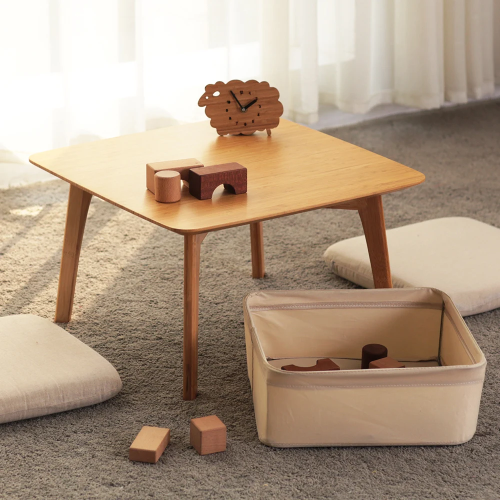 ZEN'S BAMBOO Coffee Table with 2 Cushion and a Storage Basket Japanese Small Table
ZEN'S BAMBOO Coffee Table with 2 Cushion and a Storage Basket Japanese Small Table