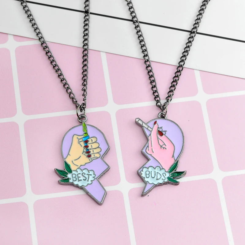Fashion 2 PCS/SET Best Buds Metal Pendant Necklace Lighter and Cigarette Forever Friends Best Couple Necklace Hot Sale Trendy Jewelry Accessories Gift
Fashion 2 PCS/SET Best Buds Metal Pendant Necklace Lighter and Cigarette Forever Friends Best Couple Necklace Hot Sale Trendy Jewelry Accessories Gift