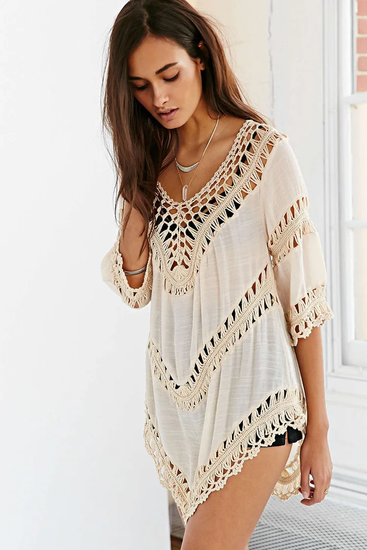 Artfeel 2018 Newest Bohemia Sexy Women Smock Suit 3 colors Beach Hollow Blouse Feminino Plus Size Bathing Suit
Artfeel 2018 Newest Bohemia Sexy Women Smock Suit 3 colors Beach Hollow Blouse Feminino Plus Size Bathing Suit