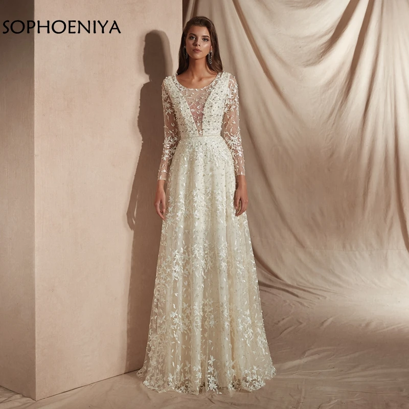 New Arrival Lace wedding dress 2021 vestido de noiva Beaded Pearls Long sleeve Wedding dresses robe de mariee wedding gown
New Arrival Lace wedding dress 2021 vestido de noiva Beaded Pearls Long sleeve Wedding dresses robe de mariee wedding gown
