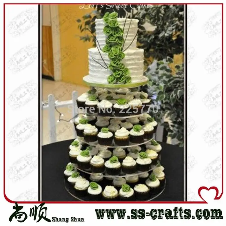 5 Tier Crystal Clear Round Acrylic Cupcake Tower Stand Wedding Birthday Cake Decorations
5 Tier Crystal Clear Round Acrylic Cupcake Tower Stand Wedding Birthday Cake Decorations