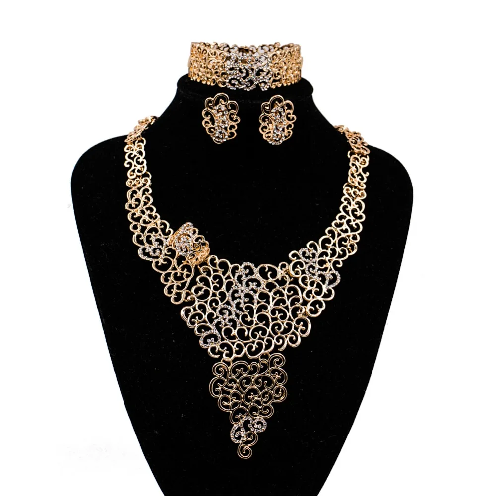 LAN PALACE Nigerian jewelry african jewelry set gold color ladies jewellery set earrings necklace ring bracelet free shipping
LAN PALACE Nigerian jewelry african jewelry set gold color ladies jewellery set earrings necklace ring bracelet free shipping