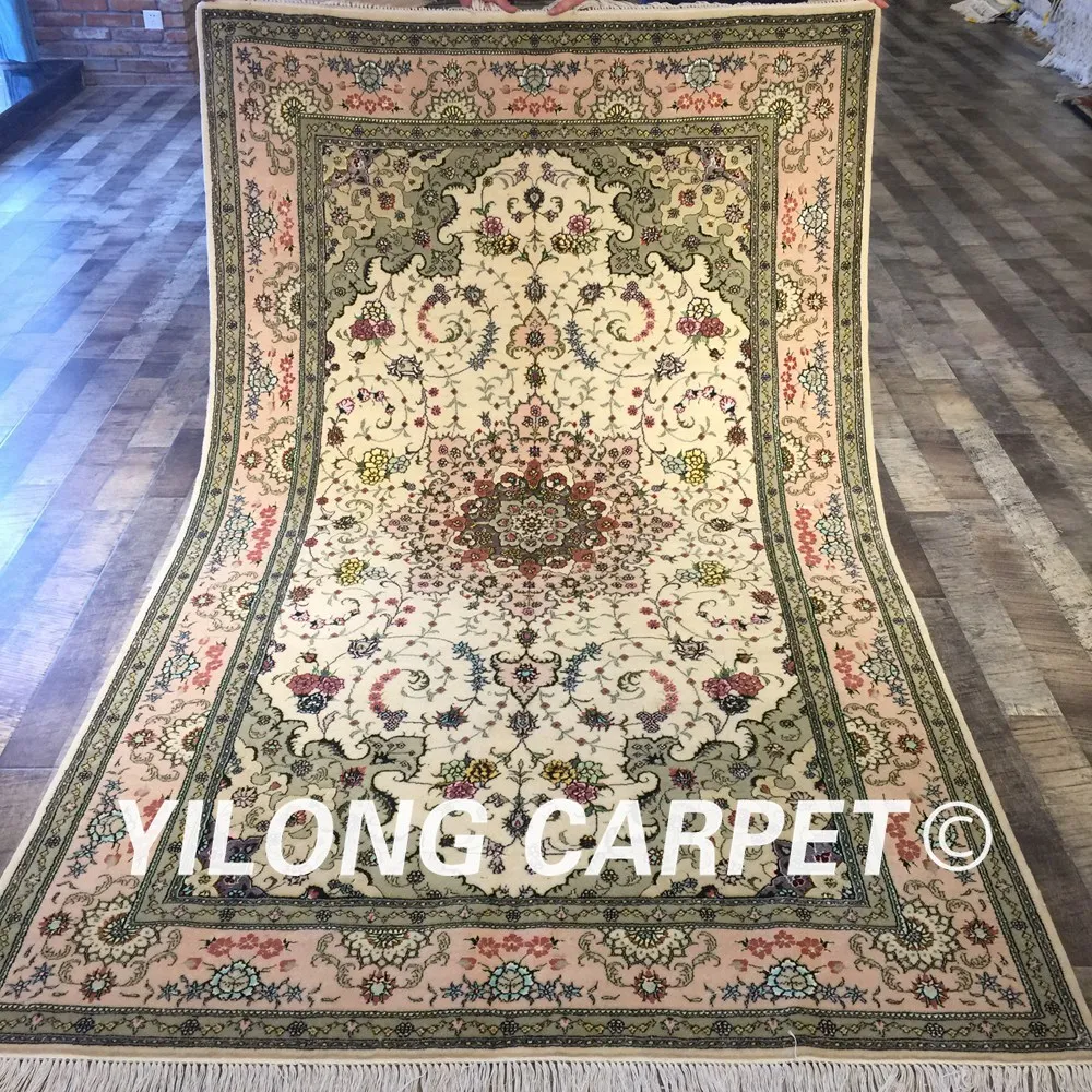 Yilong 5 'x 8' ручной персидский античный ковер изысканный медальон Шелковый шерстяной ковер (WY2030S5x8)
Yilong 5 'x 8' ручной персидский античный ковер изысканный медальон Шелковый шерстяной ковер (WY2030S5x8)