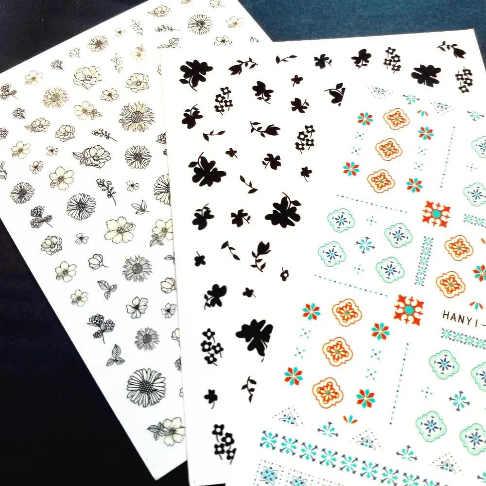 Newest HANYI-156 mixed flowers pattern 3d nail stickers art Japan style nail decals template DIY decoration tips
Newest HANYI-156 mixed flowers pattern 3d nail stickers art Japan style nail decals template DIY decoration tips