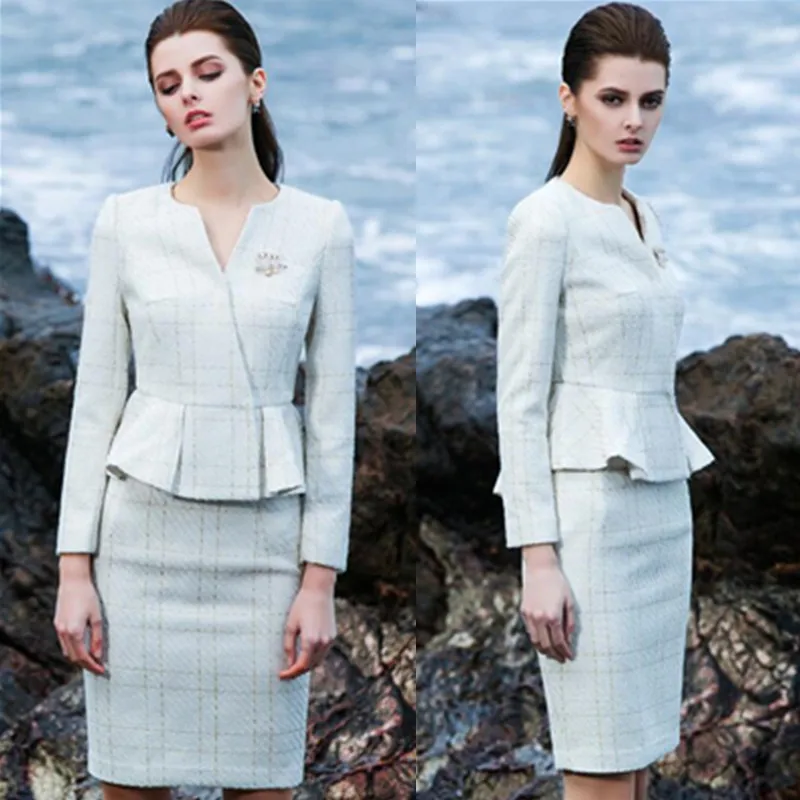 Women Skirt Suits Elegant OL Office Lady Luxury Ruffle Blazer Long Sleeve Pencil Skirt Bodycon Formal Work 2 Piece Set Female
Women Skirt Suits Elegant OL Office Lady Luxury Ruffle Blazer Long Sleeve Pencil Skirt Bodycon Formal Work 2 Piece Set Female