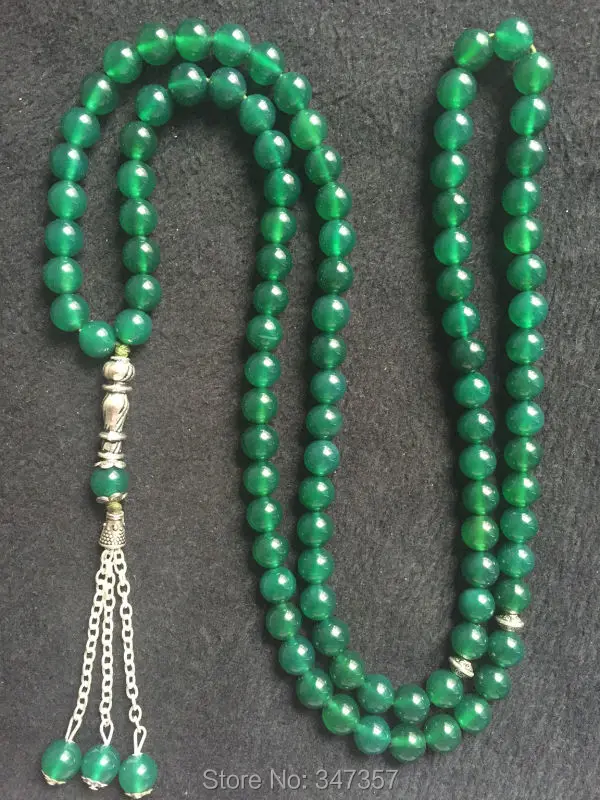 8mm Beads 99pcs Round Shape Green natural Agate Stone Kehribar Tesbih Islamic Muslim prayer beads Tasbih Allah free shipping
8mm Beads 99pcs Round Shape Green natural Agate Stone Kehribar Tesbih Islamic Muslim prayer beads Tasbih Allah free shipping