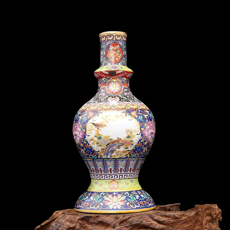 Jingdezhen Antique Enamel Vase Pagoda Vases Flowers And Birds Pattern Ancient Qing Yong Zheng Porcelain
Jingdezhen Antique Enamel Vase Pagoda Vases Flowers And Birds Pattern Ancient Qing Yong Zheng Porcelain
