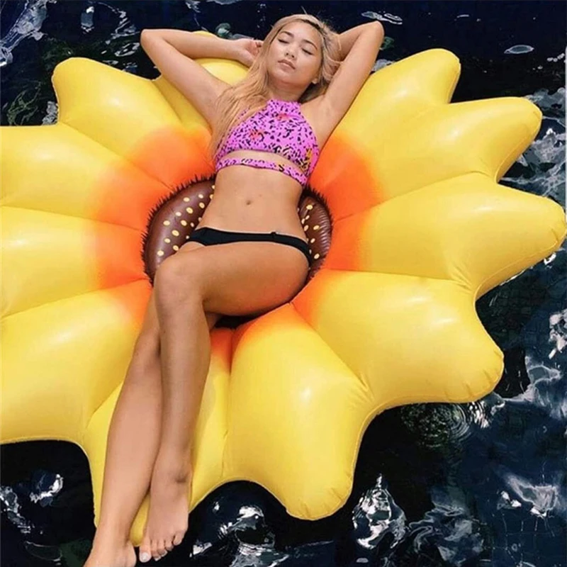 180cm Giant Sunflower Inflatable Swimming Ring Pool Float Tube Raft for Adult Kids Summer Water Party Fun Pool Toys Air Mattress
180cm Giant Sunflower Inflatable Swimming Ring Pool Float Tube Raft for Adult Kids Summer Water Party Fun Pool Toys Air Mattress
