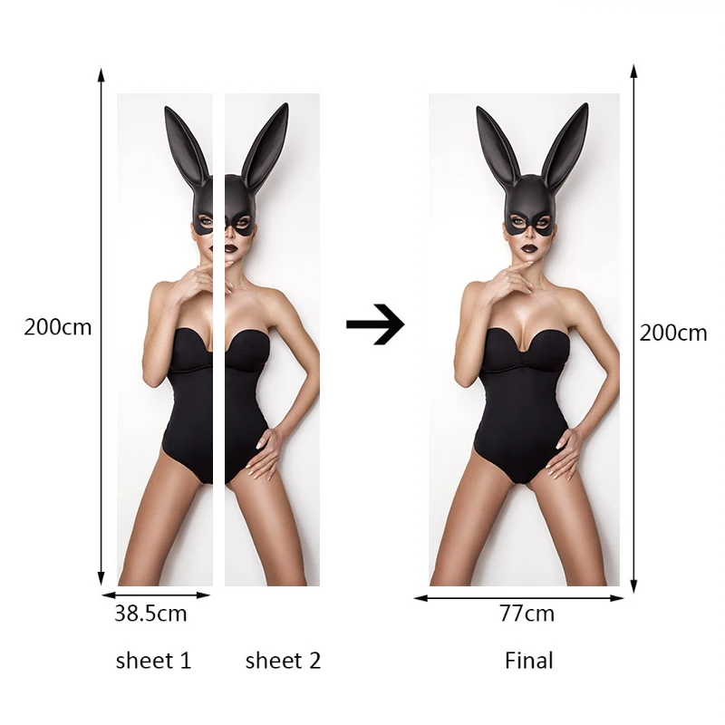 Creative Black Sexy Girl Door Stickers Mural PVC Self-adhesive Waterproof Modern Bedroom WallPaper Living Room home Decoration
Creative Black Sexy Girl Door Stickers Mural PVC Self-adhesive Waterproof Modern Bedroom WallPaper Living Room home Decoration