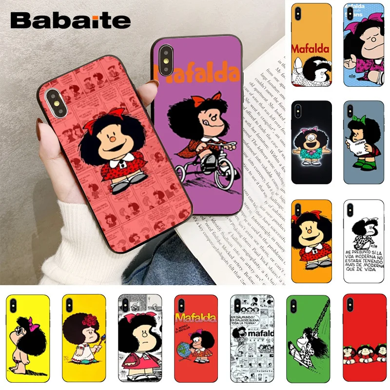 Babaita Mafalda покупателей высококачественный чехол для телефона Apple iPhone 8 7 6 6S Plus X XS