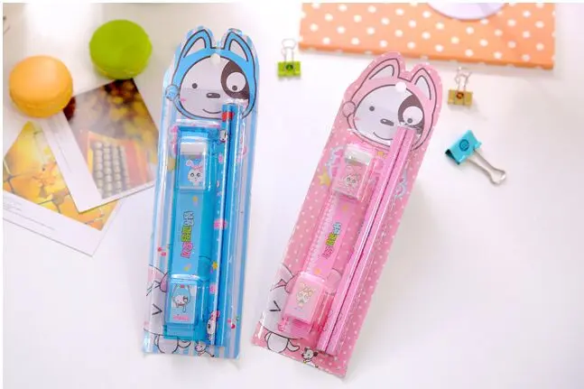 5 pcs/set kawaii Dog Cartoon Stationery Set Children Gift Stationery for Student Prizes school supplies
5 pcs/set kawaii Dog Cartoon Stationery Set Children Gift Stationery for Student Prizes school supplies