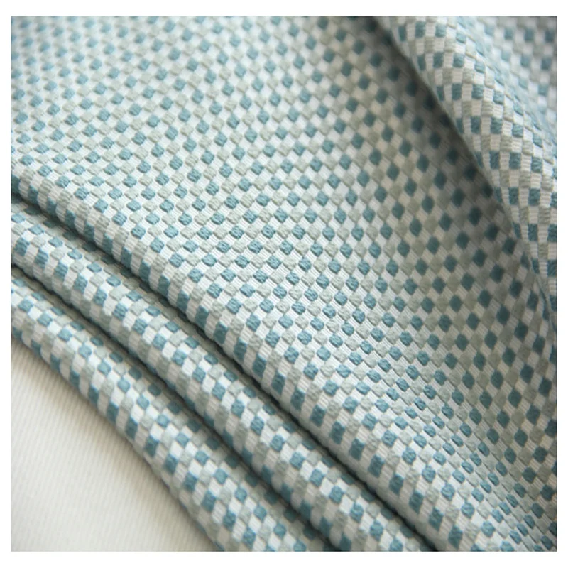 custom Nordic modern shade cotton bedroom livingroom balcony weave blue small lattice cloth curtain drapes M348
custom Nordic modern shade cotton bedroom livingroom balcony weave blue small lattice cloth curtain drapes M348