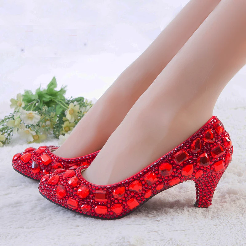 2018 Handmade Gorgeous And Fashion Red Rhinestone Heels Womens Crystal Pumps Wedding Platform Dress Shoes
2018 Handmade Gorgeous And Fashion Red Rhinestone Heels Womens Crystal Pumps Wedding Platform Dress Shoes