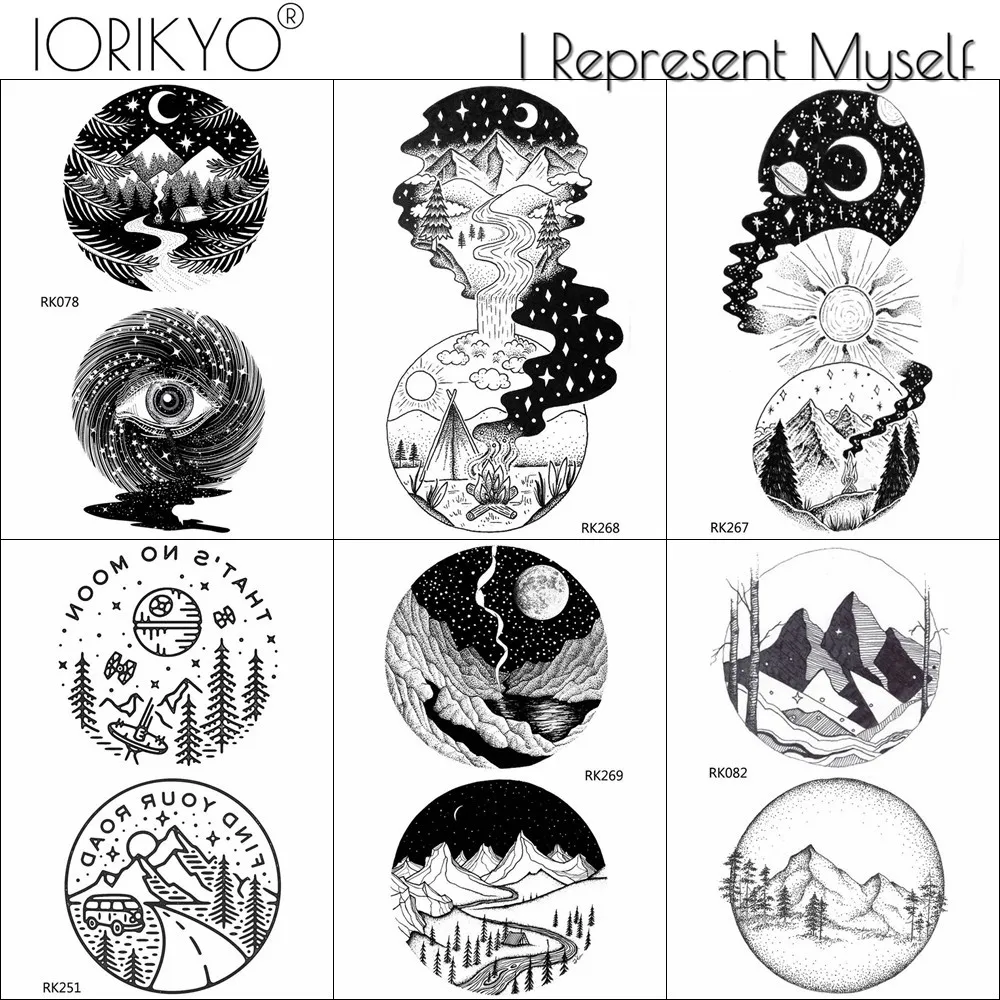 Geometric Round Hill Temporary Tattoo Stickers Women Universe Fake Tatoos Men Planet Moon Waterproof Tattoo Kids Mountain Peak
Geometric Round Hill Temporary Tattoo Stickers Women Universe Fake Tatoos Men Planet Moon Waterproof Tattoo Kids Mountain Peak