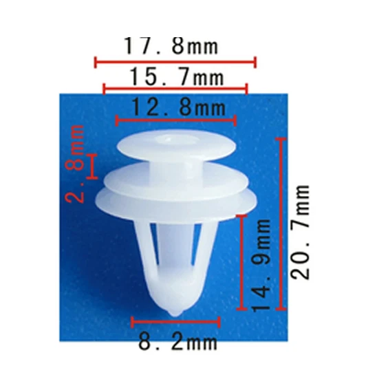 100x OEM Fastener Rivet Retainer Clip Door Trim for Toyota for Corolla1990 (13x8mm) 67771-02030 6777102030
100x OEM Fastener Rivet Retainer Clip Door Trim for Toyota for Corolla1990 (13x8mm) 67771-02030 6777102030