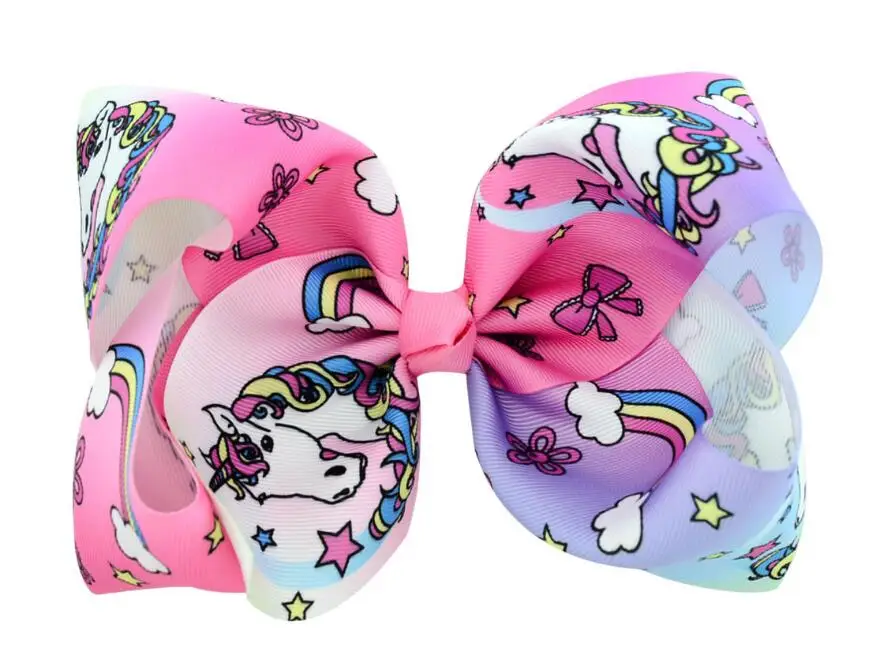 8" Large Rainbow Hair Bows Unicorn Horn Hair Bows Mix Colors For Girls Kids Children Gift 24Pcs/lot
8" Large Rainbow Hair Bows Unicorn Horn Hair Bows Mix Colors For Girls Kids Children Gift 24Pcs/lot