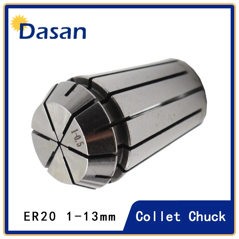 Набор цанг ER20 комплект из 11 пружинных зажимов для фрезерного станка с ЧПУ 3-13 мм