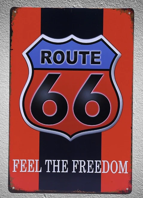 1 piece Route 66 Feel The Freedom USA Tin Plate Sign wall Room man cave Decoration Art Dropshipping Poster metal
1 piece Route 66 Feel The Freedom USA Tin Plate Sign wall Room man cave Decoration Art Dropshipping Poster metal
