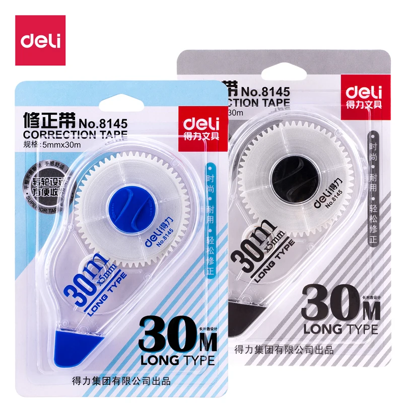 

30m Long Correction Tape Student Correct Belt Cute Learning Office Supplies Stationery Random Color Select Deli 8145