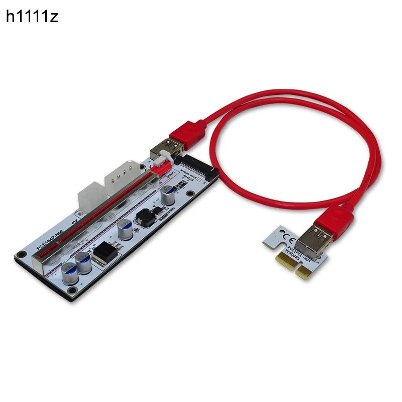 NEW Riser 008s Plus 60cm PCI-Express 1X to 16X Riser Card Adapter Cable USB 3.0 PCI-E Riser 4pin 6pin SATA for BTC Miner Mining
NEW Riser 008s Plus 60cm PCI-Express 1X to 16X Riser Card Adapter Cable USB 3.0 PCI-E Riser 4pin 6pin SATA for BTC Miner Mining