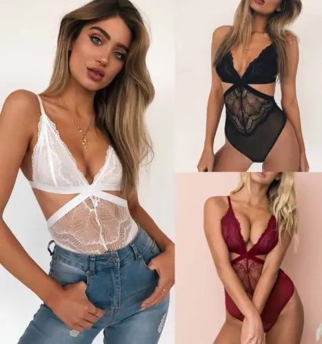 HIRIGIN Lace Mesh Lingerie Bodysuits Pop Sexy Romper Women Babydoll Nightwear Sleepwear Night Underwear
HIRIGIN Lace Mesh Lingerie Bodysuits Pop Sexy Romper Women Babydoll Nightwear Sleepwear Night Underwear