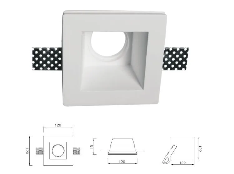 Recessed ceiling lig Gypsum down light, plaster Trimles LED down light, decorative LED light for inddor 6pcs/lot
Recessed ceiling lig Gypsum down light, plaster Trimles LED down light, decorative LED light for inddor 6pcs/lot