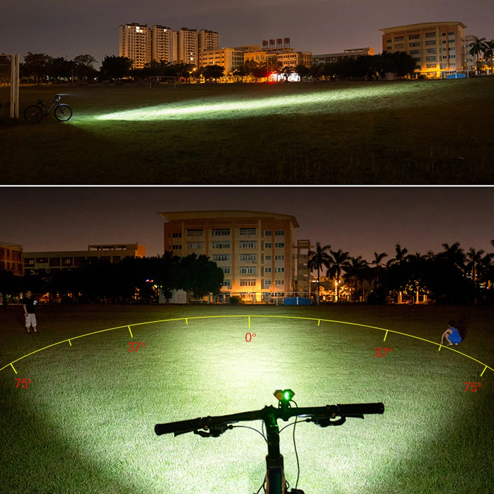 TSLEEN 6000LM Rechargeable Cycling LED Bicycle Bike Light 3*XM-L T6 LED Flashlights US EU Charger Front Lamps 18650 Battery Pack
TSLEEN 6000LM Rechargeable Cycling LED Bicycle Bike Light 3*XM-L T6 LED Flashlights US EU Charger Front Lamps 18650 Battery Pack
