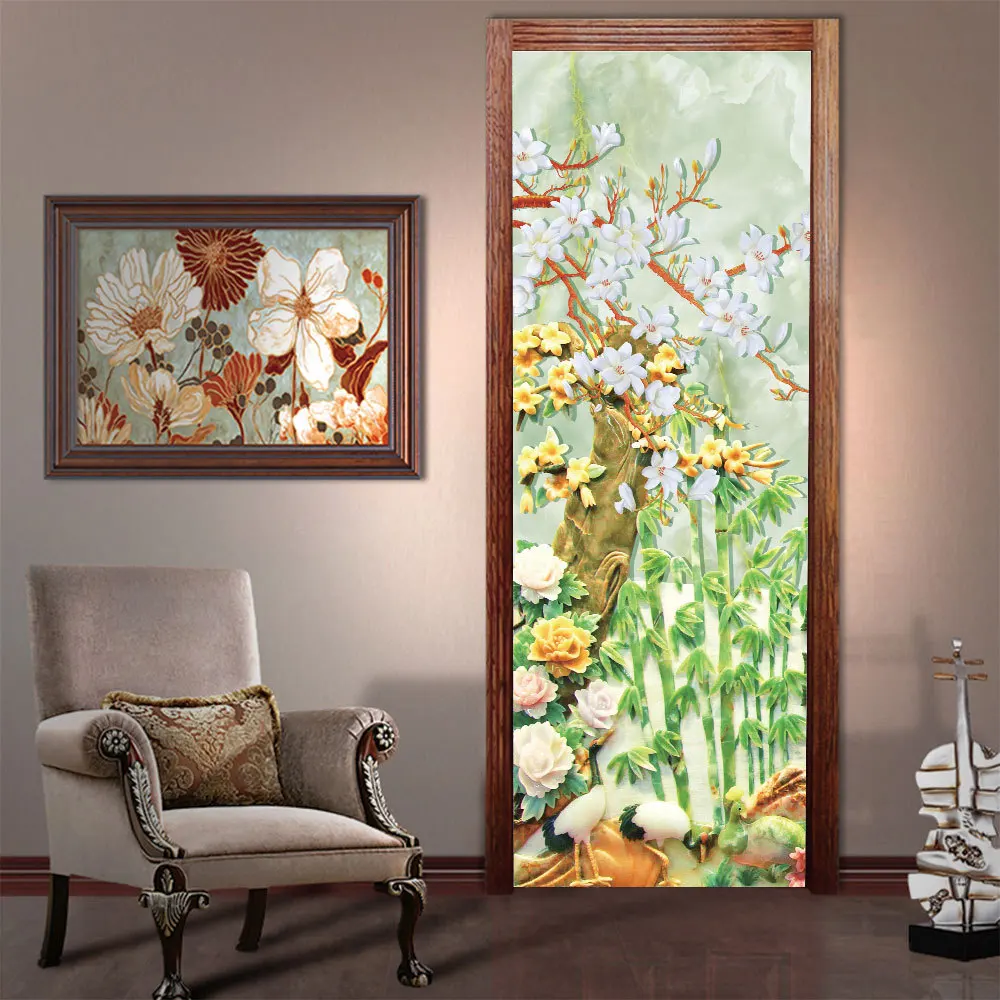Traditional Chinese Style Door Stickers 77x200cm Bamboo Forest Art Home Decor Door Mural Self Adhesive DIY Door Renew Wallpapers
Traditional Chinese Style Door Stickers 77x200cm Bamboo Forest Art Home Decor Door Mural Self Adhesive DIY Door Renew Wallpapers