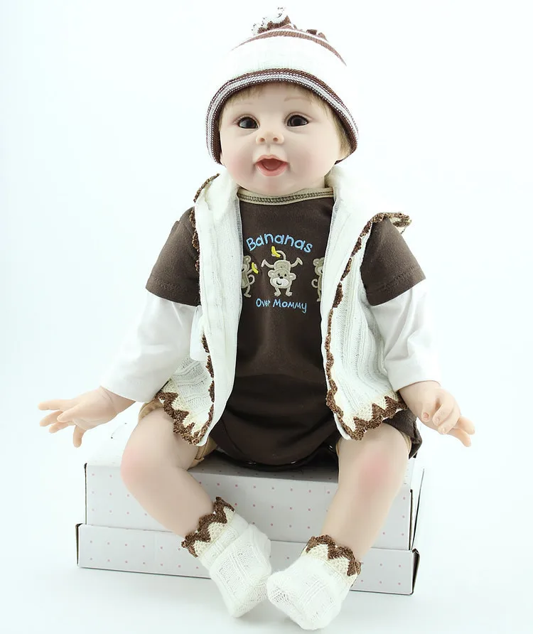 New Arrival 22'' 55cm Reborn Realista boy doll Lifelike Baby handmade bb reborn Bedtime Play house lovely Xmas Gift
New Arrival 22'' 55cm Reborn Realista boy doll Lifelike Baby handmade bb reborn Bedtime Play house lovely Xmas Gift
