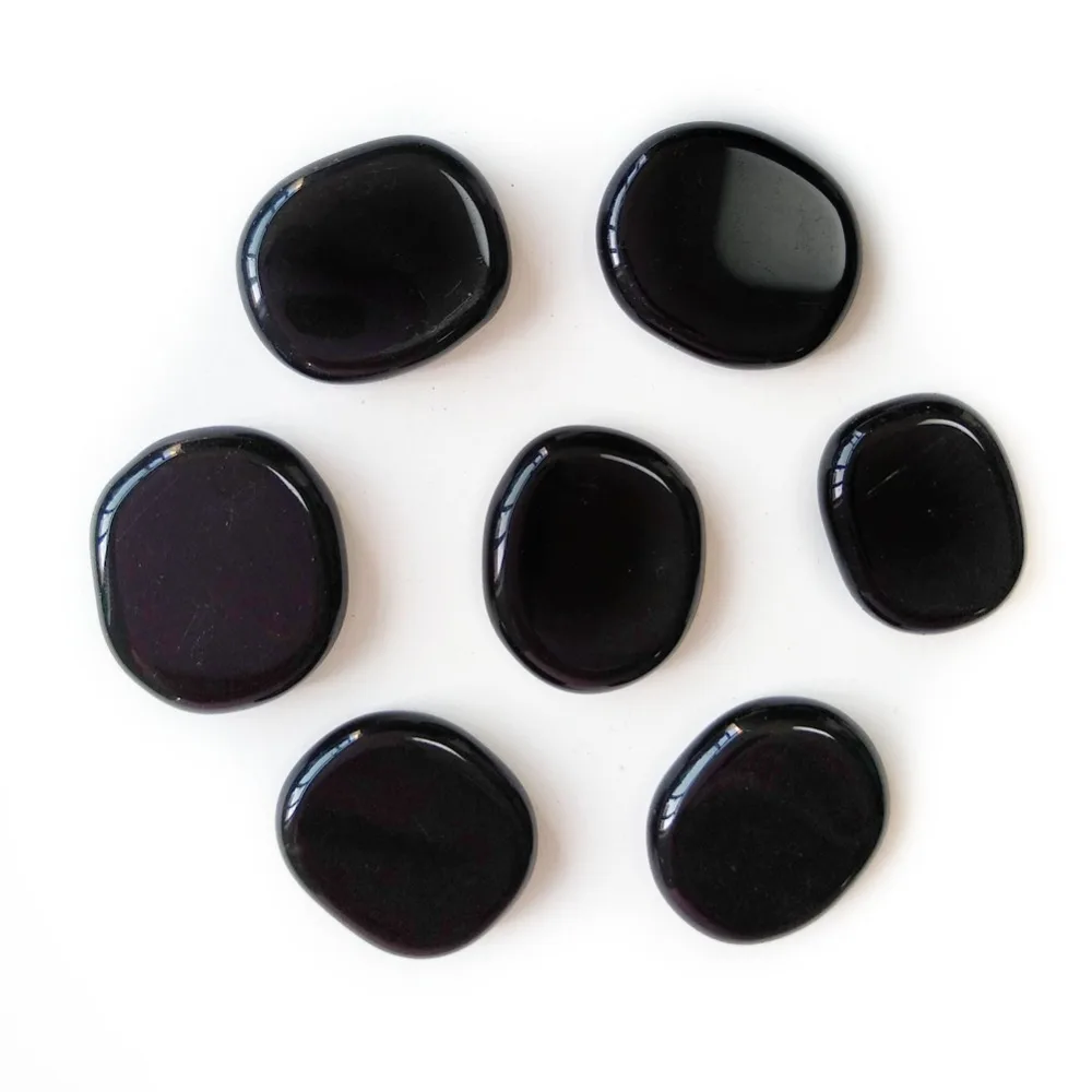Polished Black Obsidian Crystal Palm Stone Healing Power Energy Spiritual Stones Natural 7pcs/lot Velvet Pouchs
Polished Black Obsidian Crystal Palm Stone Healing Power Energy Spiritual Stones Natural 7pcs/lot Velvet Pouchs