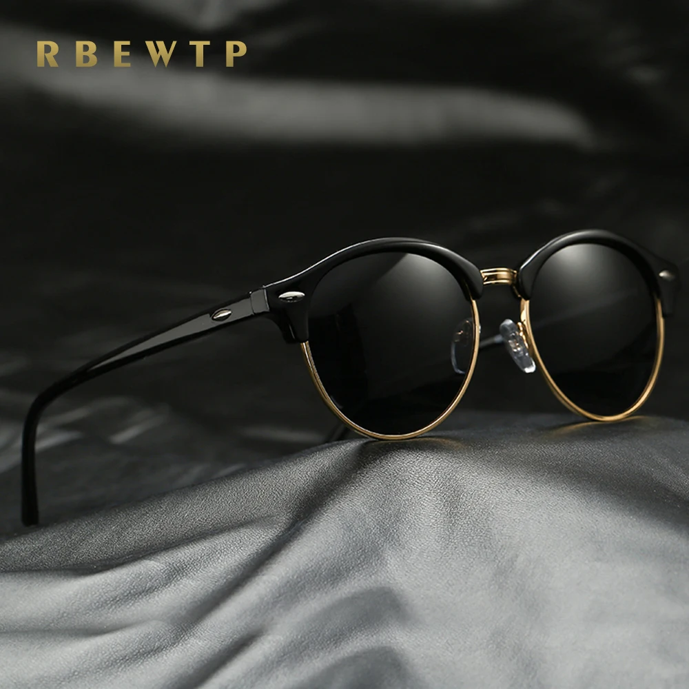 RBEWTP Brand Round Polarized Mens Sunglasses Brand Designer Unisex Retro Vintage Driving mirror Sun Glasses for Women shades 246
RBEWTP Brand Round Polarized Mens Sunglasses Brand Designer Unisex Retro Vintage Driving mirror Sun Glasses for Women shades 246