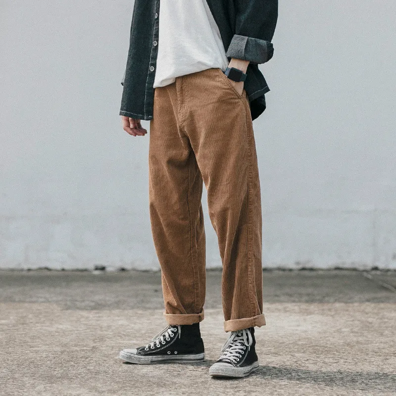 Men's Pants Corduroy Casual Pants Retro Old Harlan Pants Youth Trend Straight streetwear
Men's Pants Corduroy Casual Pants Retro Old Harlan Pants Youth Trend Straight streetwear
