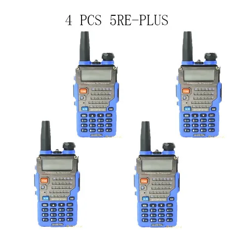 4-PCS New 2016 Blue BaoFeng UV-5RE+Plus Dual Band Walkie Talkie136-174&400-520MHz Ham Two Way Radio Free Shipping
4-PCS New 2016 Blue BaoFeng UV-5RE+Plus Dual Band Walkie Talkie136-174&400-520MHz Ham Two Way Radio Free Shipping
