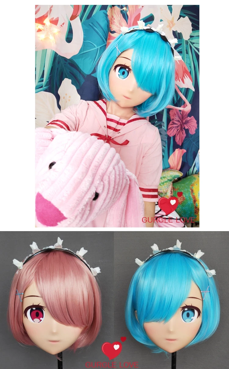 (NEW-27) Realistic Halloween Party BJD Doll Mask Cosplay Rem Ram Anime Silicone Masks Cosplay Kigurumi Cross Dresser
(NEW-27) Realistic Halloween Party BJD Doll Mask Cosplay Rem Ram Anime Silicone Masks Cosplay Kigurumi Cross Dresser