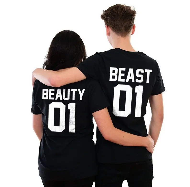 Skuggnas New Arrival Beauty and Beast T-shirt Valentines Husband Wife Couples Boyfriend Girlfriend t shirts Matching Clothing
Skuggnas New Arrival Beauty and Beast T-shirt Valentines Husband Wife Couples Boyfriend Girlfriend t shirts Matching Clothing
