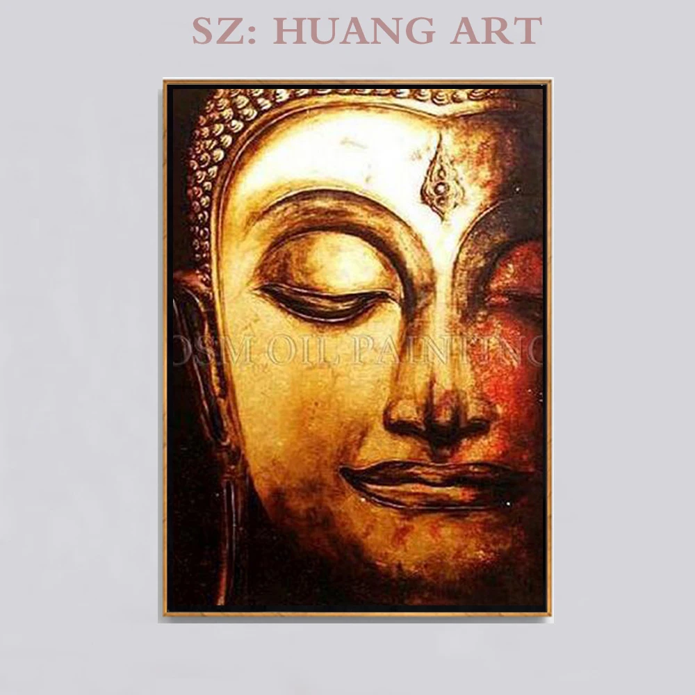 Professional artists hand-made high-quality abstract painting high-quality oil painting of gold Buddha hand-painted gold Buddha
Professional artists hand-made high-quality abstract painting high-quality oil painting of gold Buddha hand-painted gold Buddha