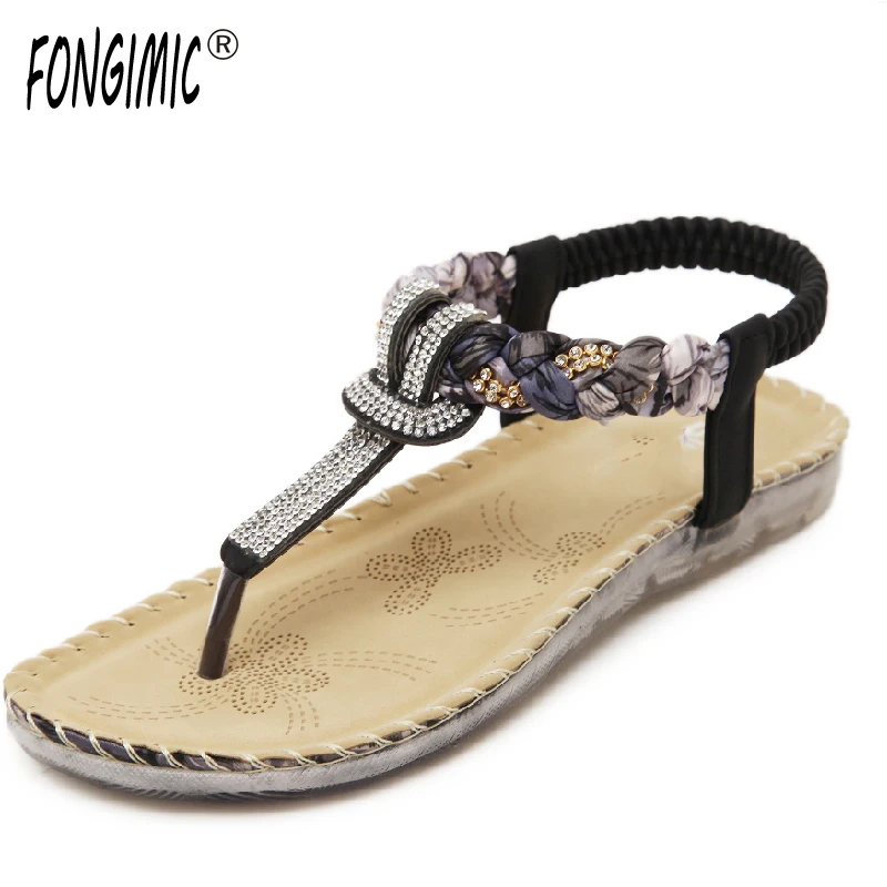 FONGIMIC Summer Bohemia Flat Shoes Comfortable Casual All-Match Fashion Sandals High Quality Women Beach Elastic Band Sandals
FONGIMIC Summer Bohemia Flat Shoes Comfortable Casual All-Match Fashion Sandals High Quality Women Beach Elastic Band Sandals