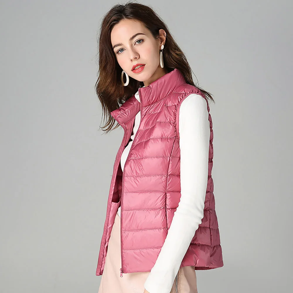 Autumn Women Ultralight Down Waistcoat Slim Winter Sleeveless Jacket Short Coats Ladies Casual Vest Spring Spring Outwear Vest
Autumn Women Ultralight Down Waistcoat Slim Winter Sleeveless Jacket Short Coats Ladies Casual Vest Spring Spring Outwear Vest