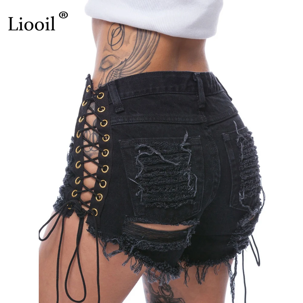 Liooil Plus Size Lace Up Tassel Denim Party Rave Shorts Women Sexy Club Skinny Mid Waist Hole Rivet Button Fly Black Short Jeans
Liooil Plus Size Lace Up Tassel Denim Party Rave Shorts Women Sexy Club Skinny Mid Waist Hole Rivet Button Fly Black Short Jeans