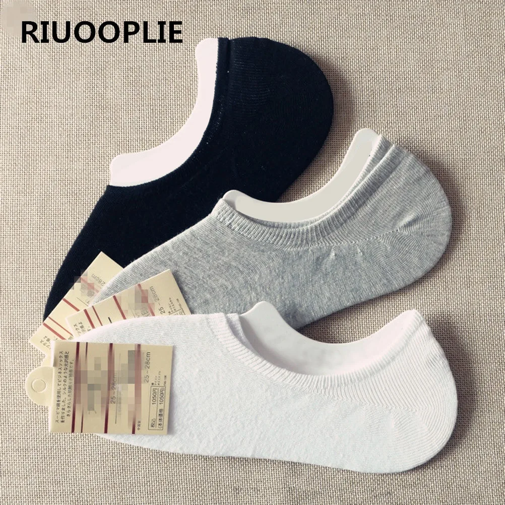 RIUOOPLIE/5 пар мужские короткие летние носки-тапочки невидимые носки-башмачки Модная
