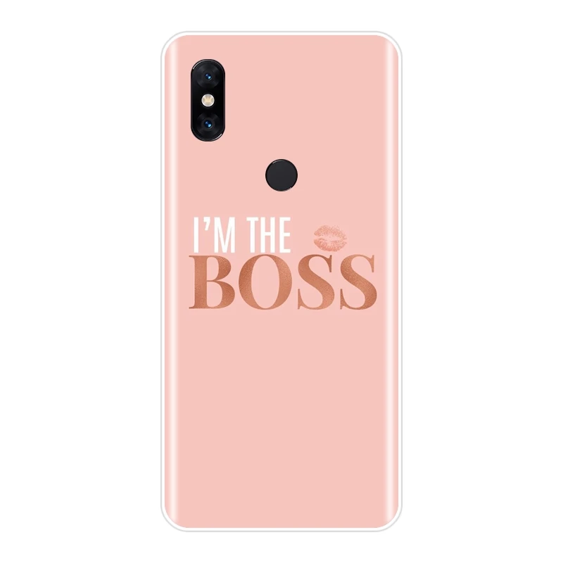 Задняя крышка для Xiaomi Mi Max Note 1 2 3 мягкий силиконовый розовый женский мультяшный