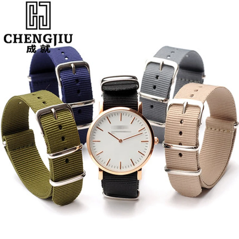 18 20 22 мм нейлоновый ремешок для часов danel Wellington/Timex/Lumingus NATO браслеты наручных