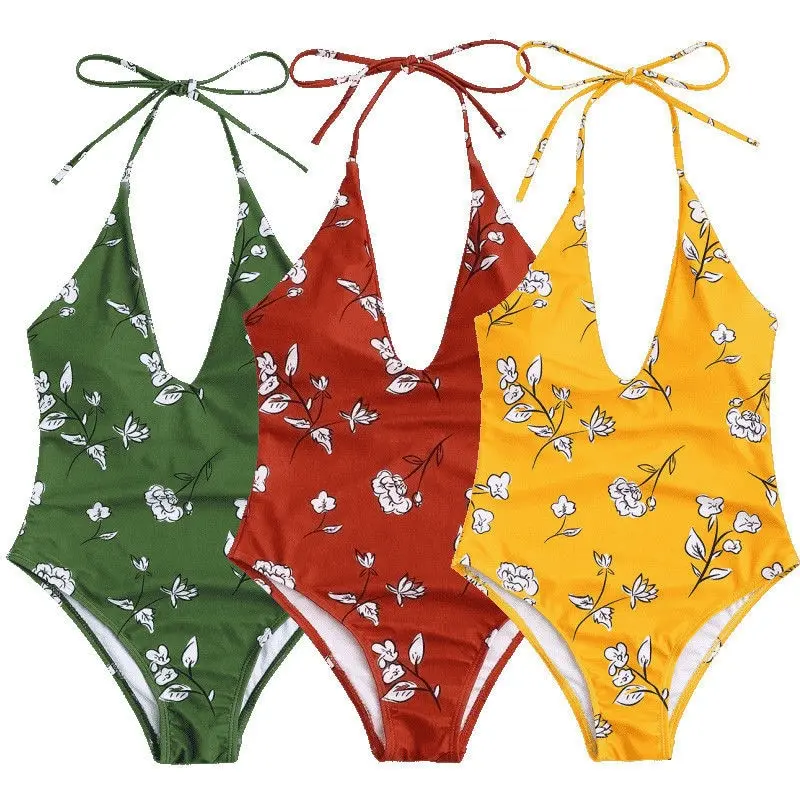 Hot Plus Size Swimwear Female One Piece Swimsuit Women Vintage Bathing Suit 2018 One-Piece Retro Swimsuits 6 Colors | Спорт и