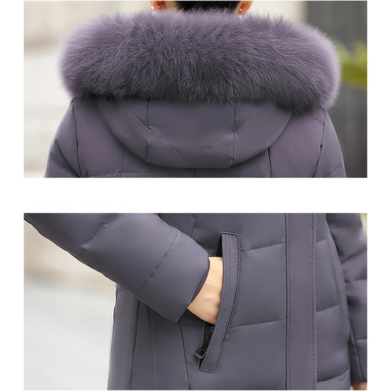 Winter fox fur collar white duck down jacket ladies self-cultivation temper down jacket ladies medium long hooded coat women
Winter fox fur collar white duck down jacket ladies self-cultivation temper down jacket ladies medium long hooded coat women
