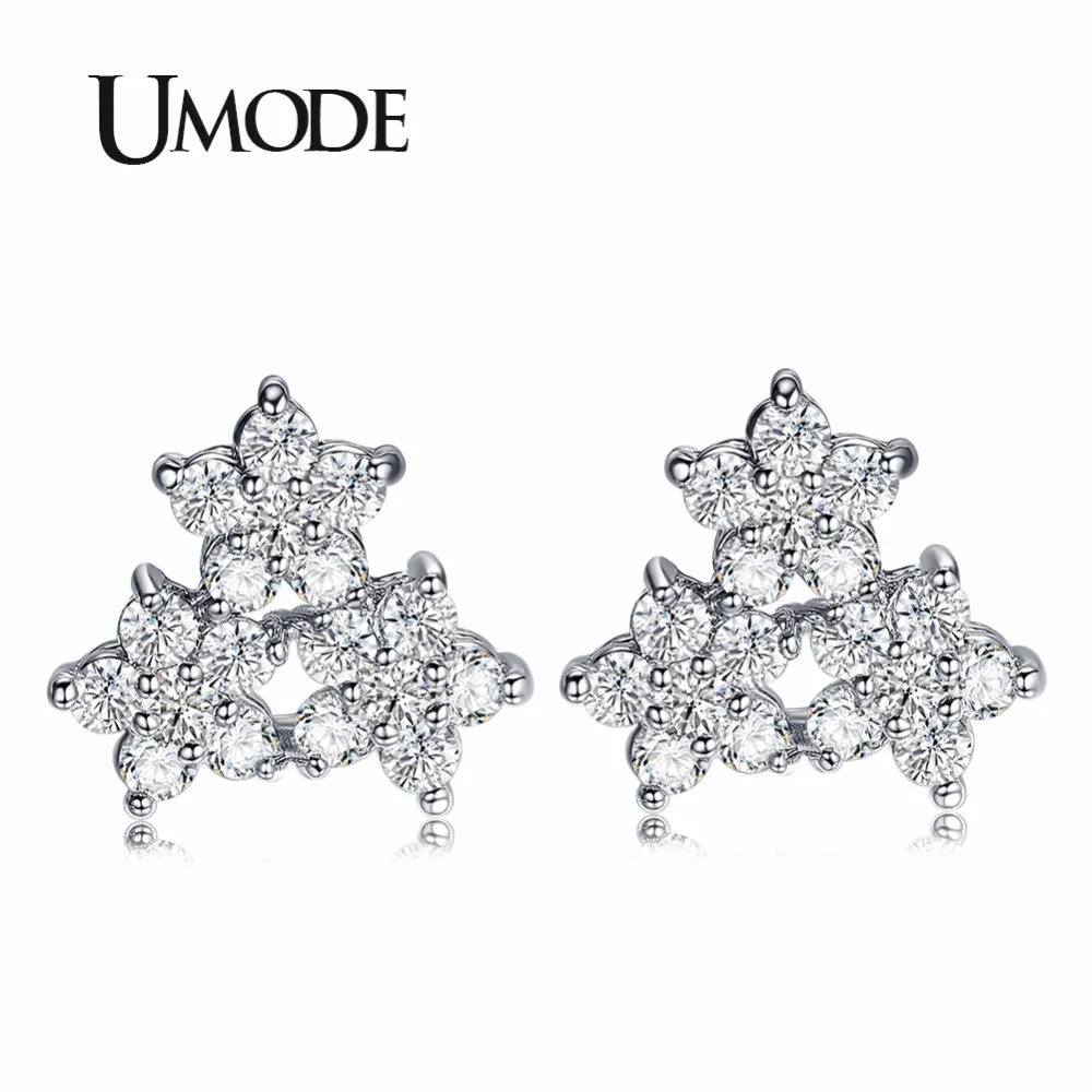 UMODE New Flower Trendy Stud Earrings for Women Fashion Engagement Clear CZ Stone Party Jewelry pendientes mujer moda UE0376
UMODE New Flower Trendy Stud Earrings for Women Fashion Engagement Clear CZ Stone Party Jewelry pendientes mujer moda UE0376