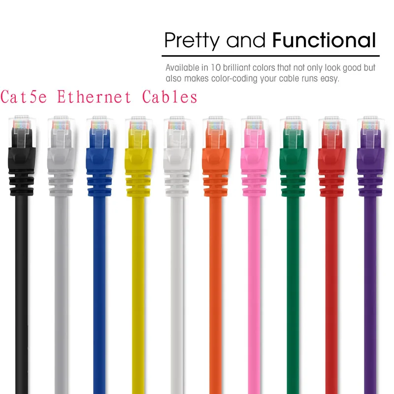 24 шт./лот много цветов RJ45 Cat5e 350 МГц Ethernet сеть Lan Патч кабели 20 см 15 0 5 фута для ПК
