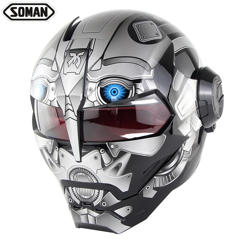 2019 Motorcycle helmet ironman style flip up casco iron man Capacetes Soman SM515
2019 Motorcycle helmet ironman style flip up casco iron man Capacetes Soman SM515