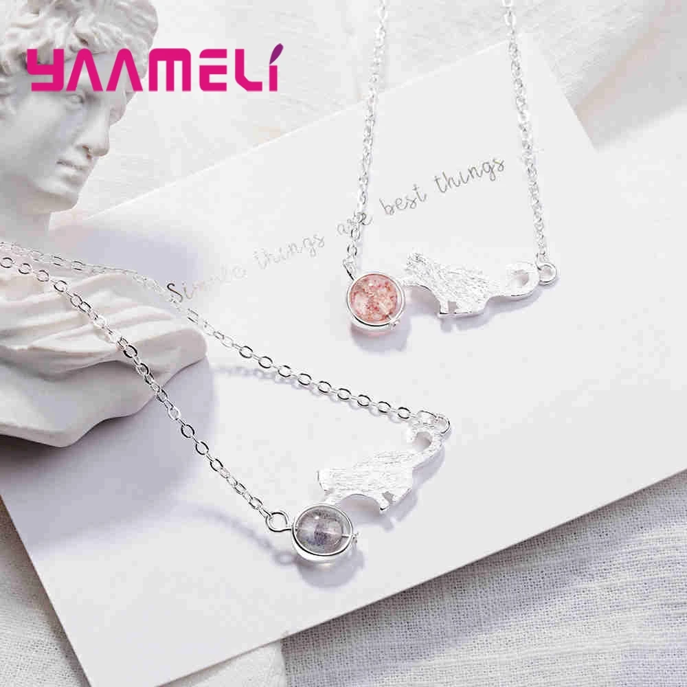 Lovely Design Cat&Ball Pendant Necklace Genuine 925 Sterling Silver Trendy Women Wedding Engagement Jewelry Necklace
Lovely Design Cat&Ball Pendant Necklace Genuine 925 Sterling Silver Trendy Women Wedding Engagement Jewelry Necklace